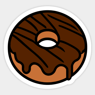 Chocolate Frosted Donut Sticker